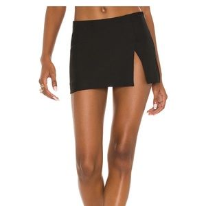 Miao black Micro Mini Skirt
